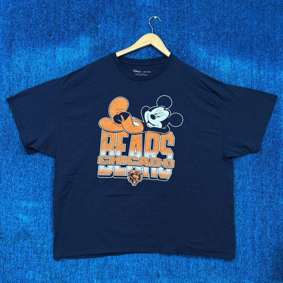 Disney x Chicago Bears Mickey Mouse Oversized NFL Tee XXL - Picture 1 of 4